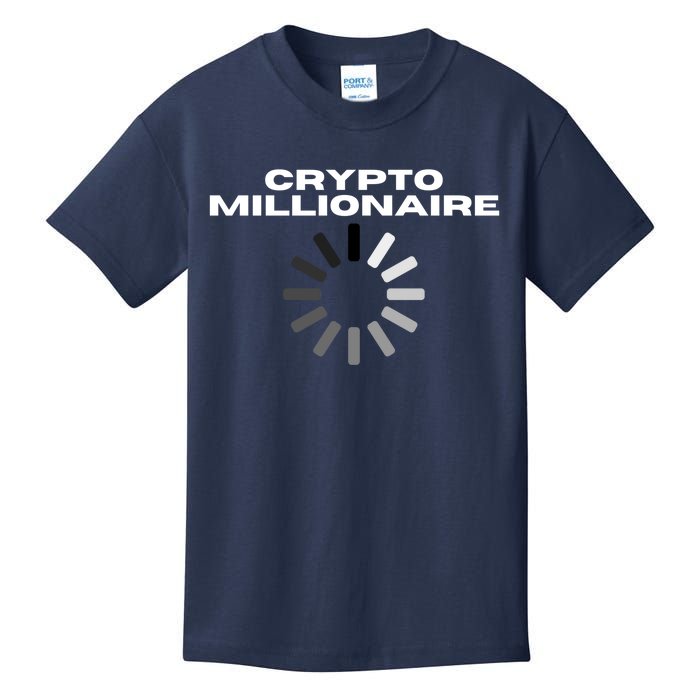 Crypto Millionaire Loading Kids T-Shirt