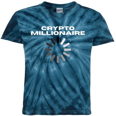 Crypto Millionaire Loading Kids Tie-Dye T-Shirt