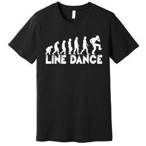 Country Music Line Dancer The Evolution of Line Dance Premium T-Shirt