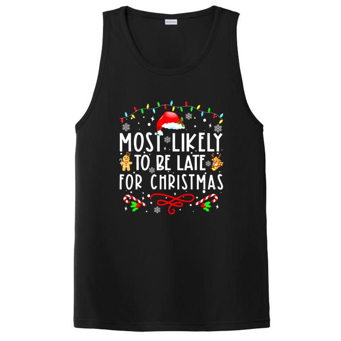 Christmas Most Likely To Be Late For Matching Family Xmasgift PosiCharge Competitor Tank