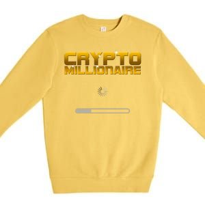 Crypto Millionaire Loading Premium Crewneck Sweatshirt