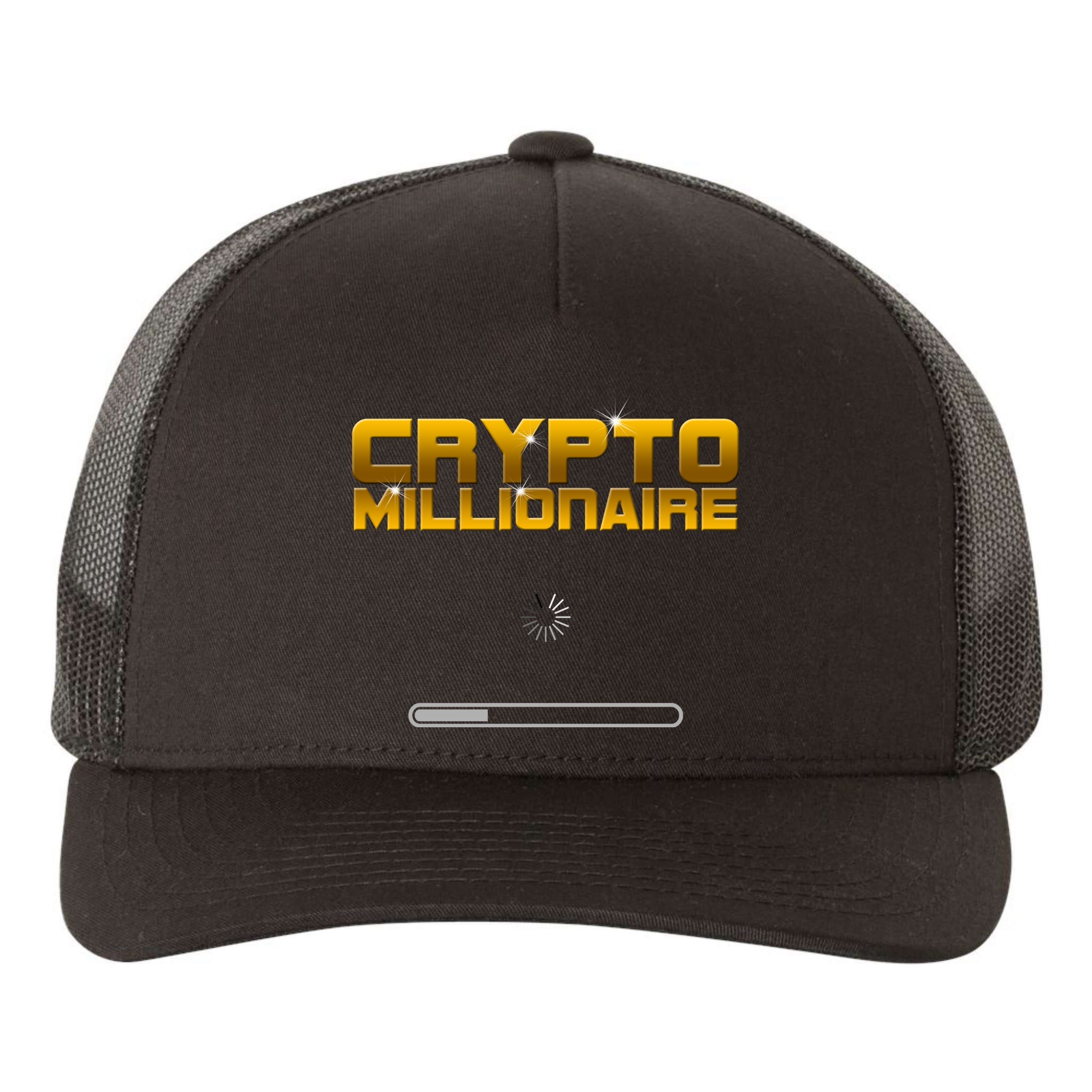 Crypto Millionaire Loading Yupoong Adult 5-Panel Trucker Hat