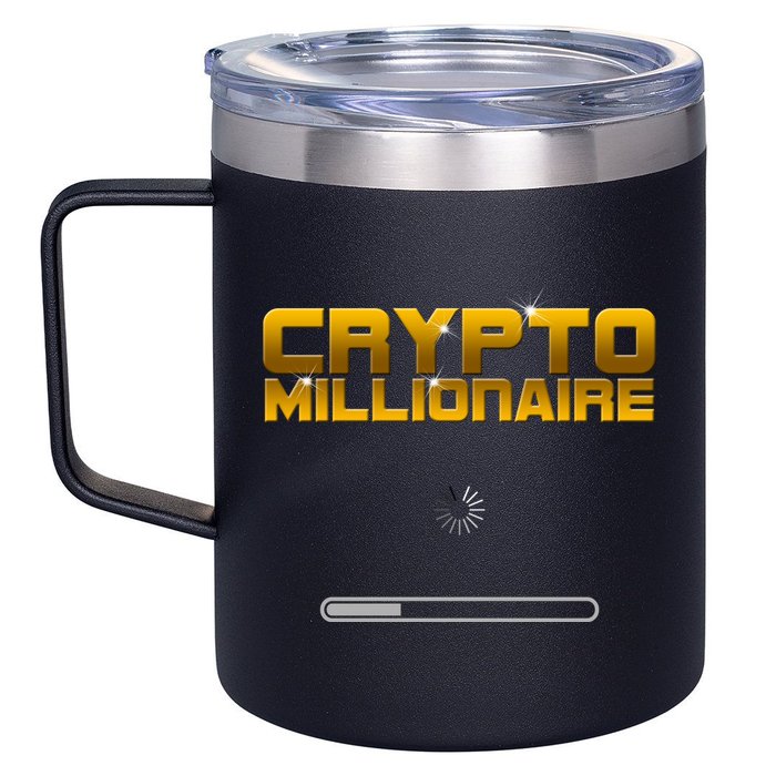 Crypto Millionaire Loading 12oz Stainless Steel Coffee Mug