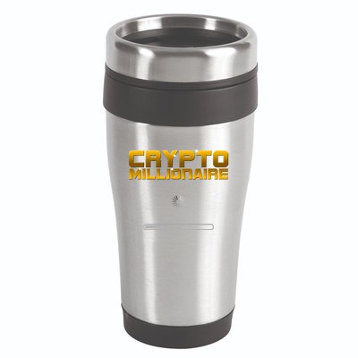 Crypto Millionaire Loading 16oz Travel Tumbler