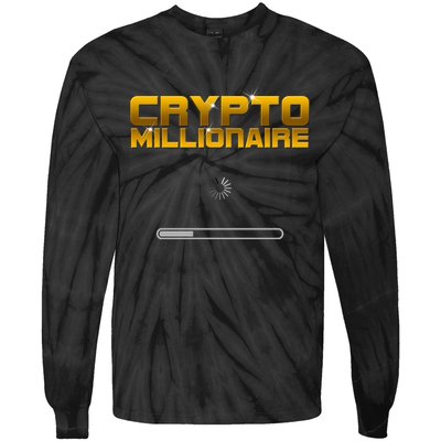 Crypto Millionaire Loading Tie-Dye Long Sleeve Shirt