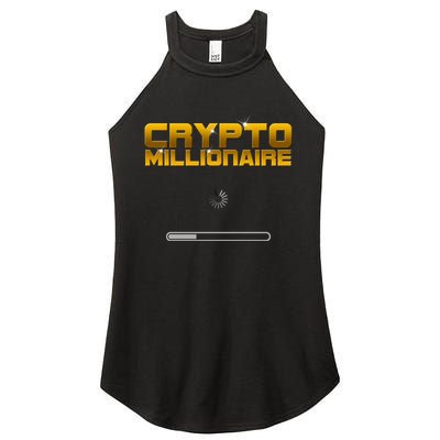 Crypto Millionaire Loading Women's Perfect Tri Rocker Tank