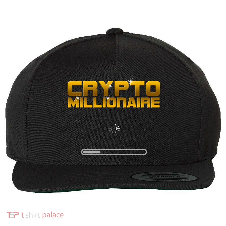 Crypto Millionaire Loading Wool Snapback Cap