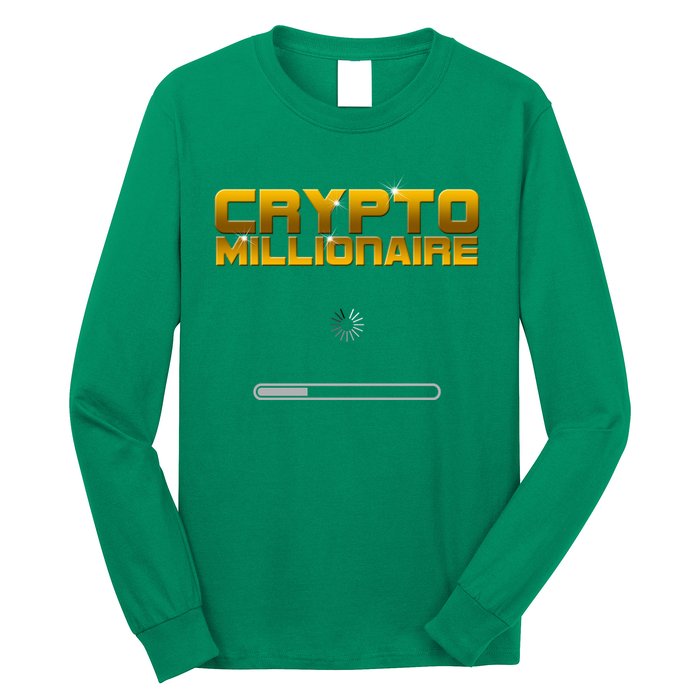 Crypto Millionaire Loading Long Sleeve Shirt