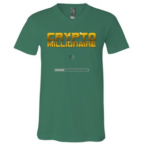 Crypto Millionaire Loading V-Neck T-Shirt