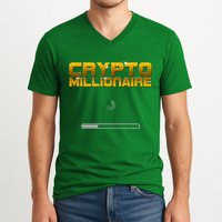 Crypto Millionaire Loading V-Neck T-Shirt