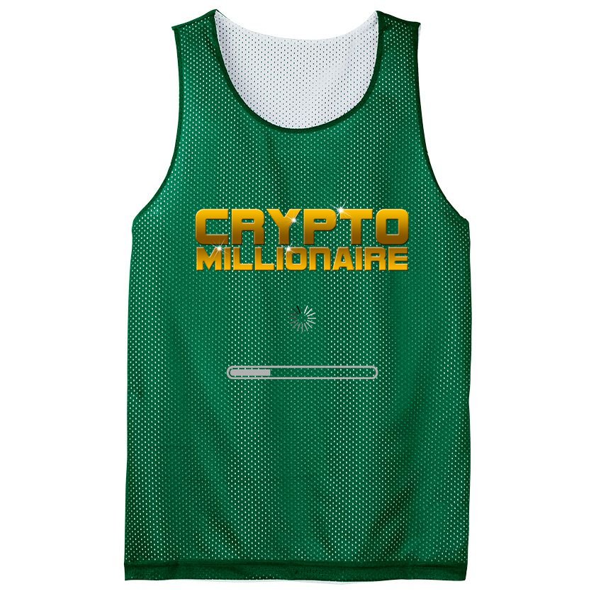 Crypto Millionaire Loading Mesh Reversible Basketball Jersey Tank