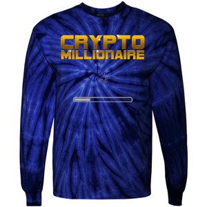 Crypto Millionaire Loading Tie-Dye Long Sleeve Shirt