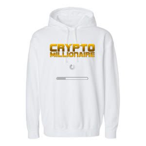 Crypto Millionaire Loading Garment-Dyed Fleece Hoodie