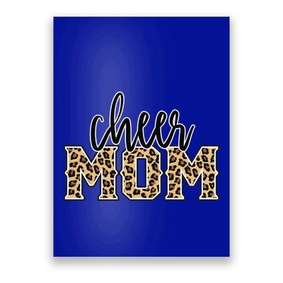 Cheer Mom Leopard Print Proud Cheerleader Mother Gift Poster