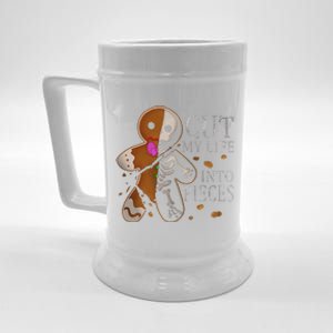 Cut My Life Into Pieces Gingerbread Christmas Beer Stein