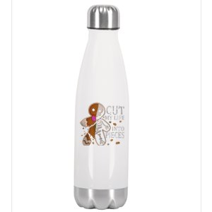 Cut My Life Into Pieces Gingerbread Christmas Stainless Steel Insulated Water Bottle