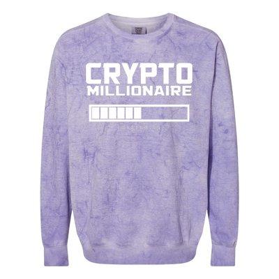 Cyrpto Millionaire Loading Colorblast Crewneck Sweatshirt