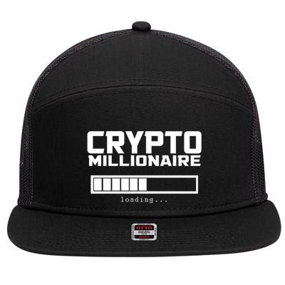 Cyrpto Millionaire Loading 7 Panel Mesh Trucker Snapback Hat