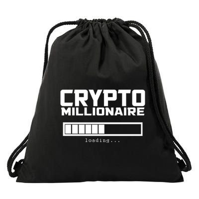 Cyrpto Millionaire Loading Drawstring Bag