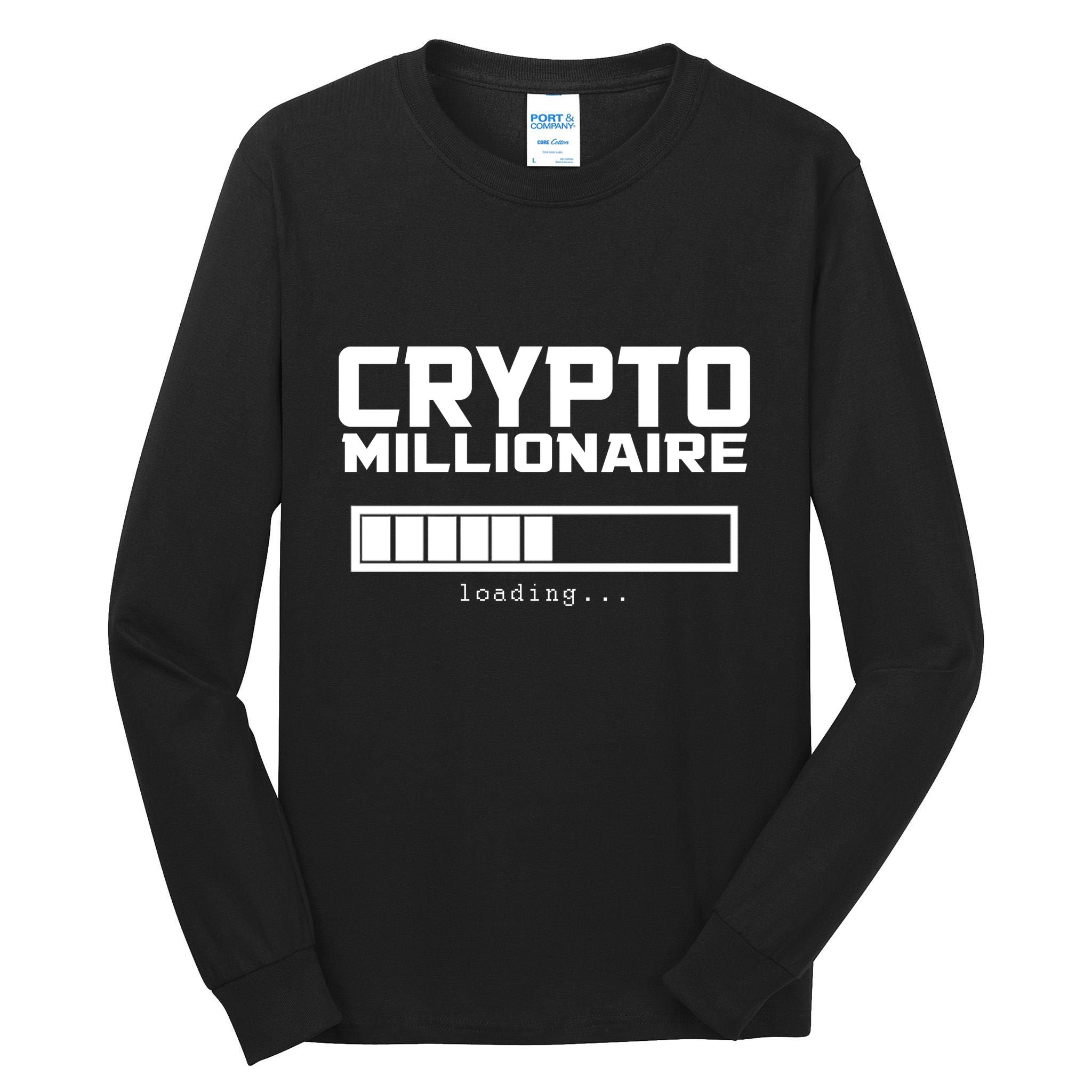 Cyrpto Millionaire Loading Tall Long Sleeve T-Shirt