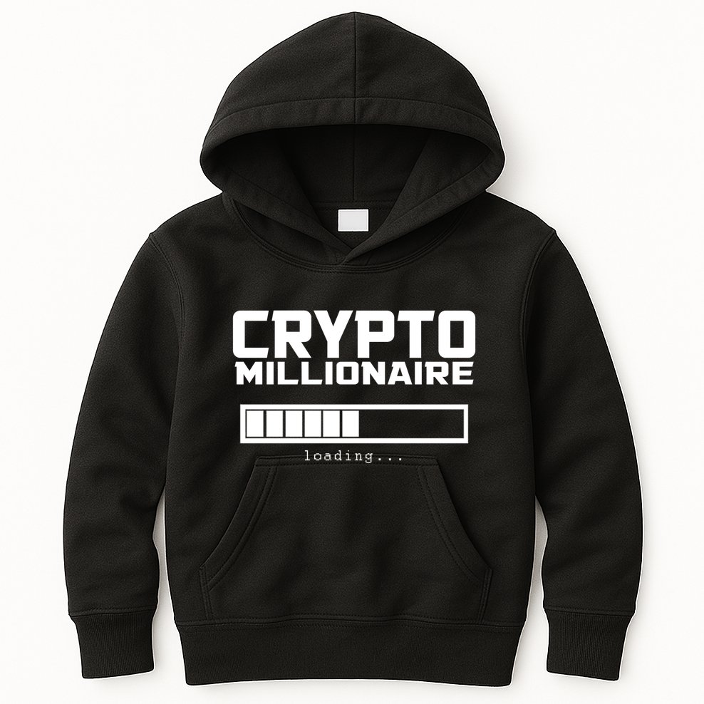 Cyrpto Millionaire Loading Kids Hoodie
