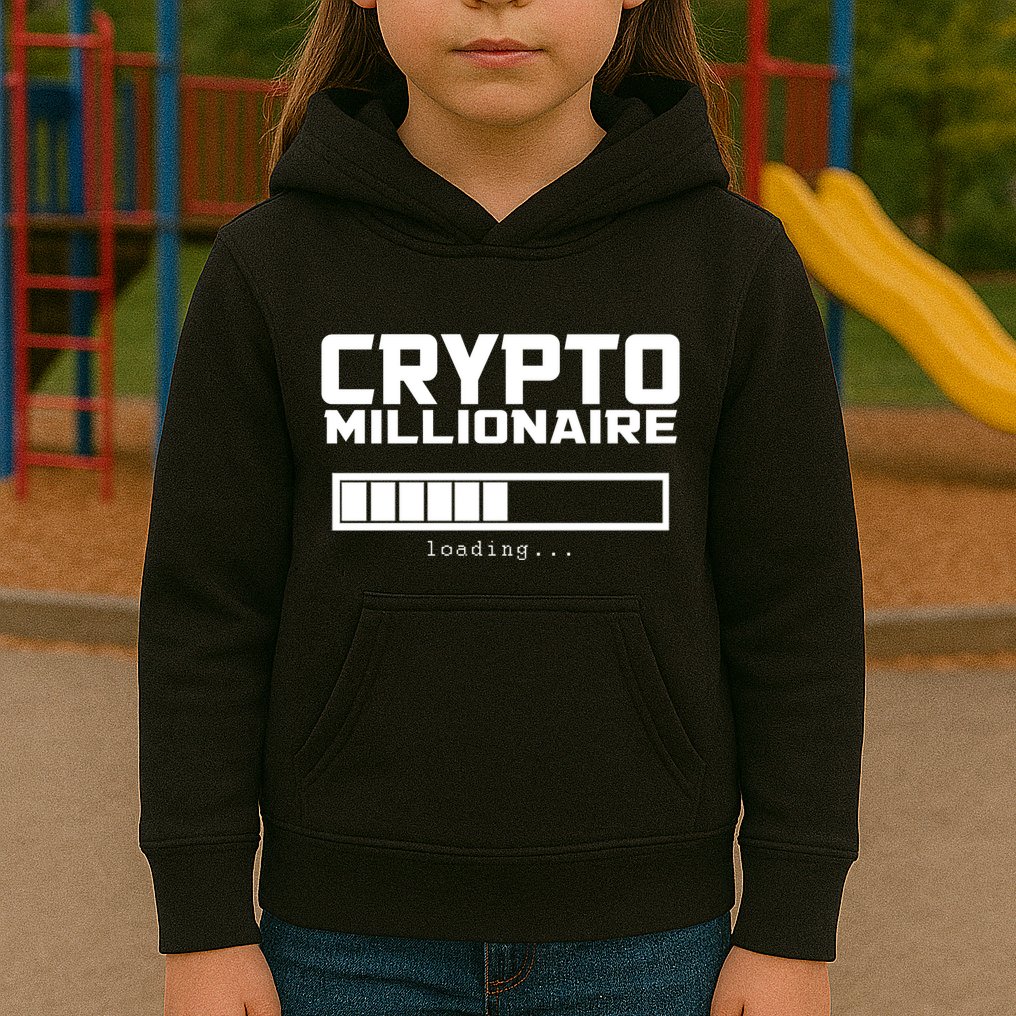 Cyrpto Millionaire Loading Kids Hoodie