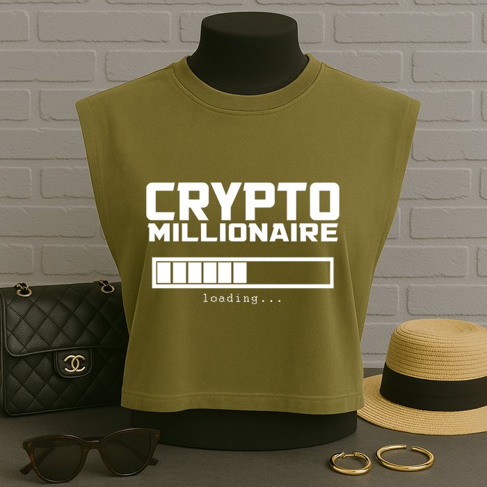 Cyrpto Millionaire Loading Garment-Dyed Women's Muscle Tee