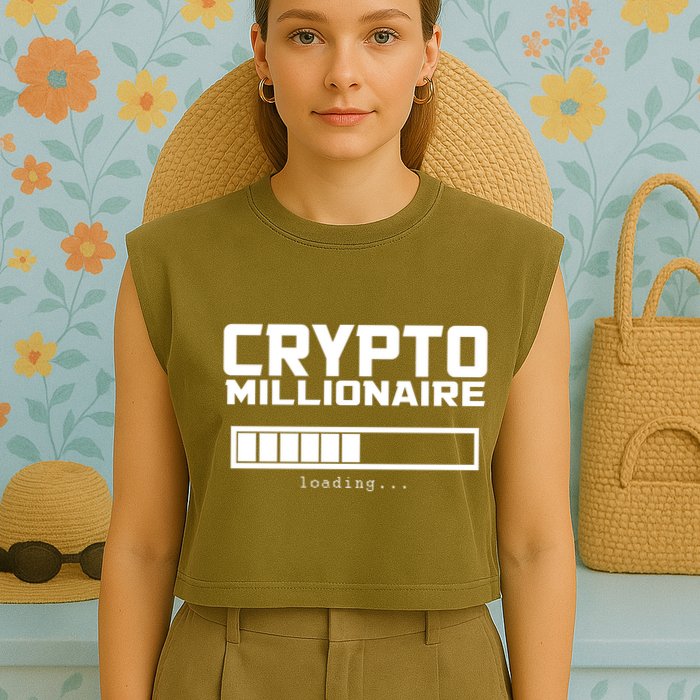 Cyrpto Millionaire Loading Garment-Dyed Women's Muscle Tee