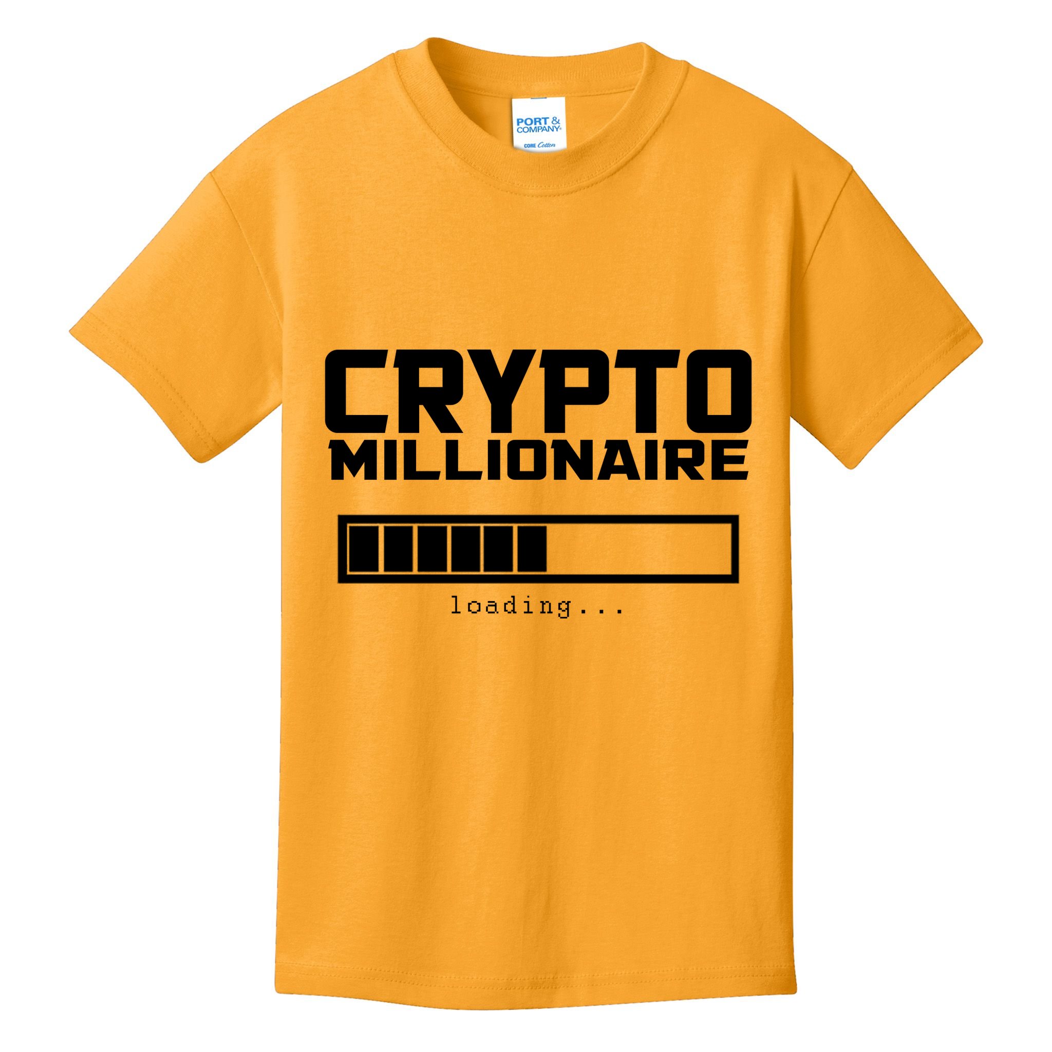 Cyrpto Millionaire Loading Kids T-Shirt