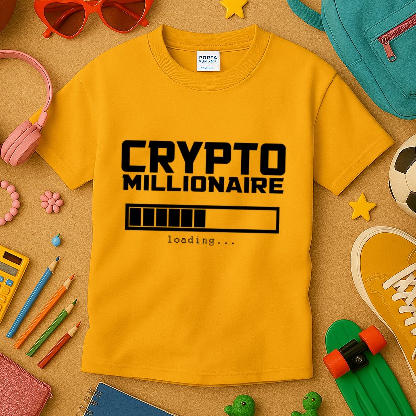 Cyrpto Millionaire Loading Kids T-Shirt