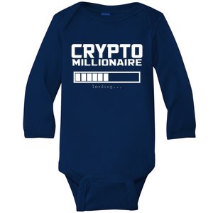 Cyrpto Millionaire Loading Baby Long Sleeve Bodysuit