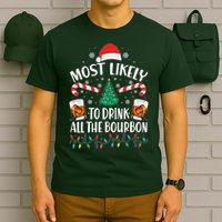 Christmas Most Likely To Drink All The Bourbon T-Shirt