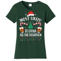 Christmas Most Likely To Drink All The Bourbon Women's T-Shirt