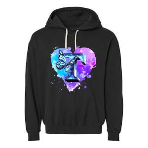 Concert Music Lover Summer Vacation City Funny Butterfly Art Garment-Dyed Fleece Hoodie