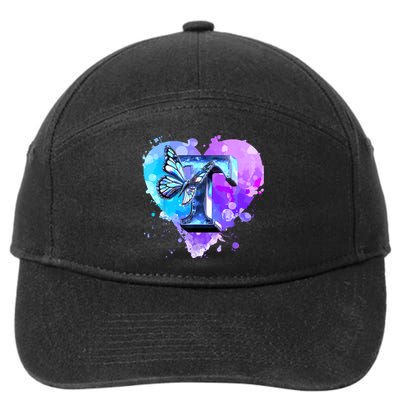 Concert Music Lover Summer Vacation City Funny Butterfly Art 7-Panel Snapback Hat