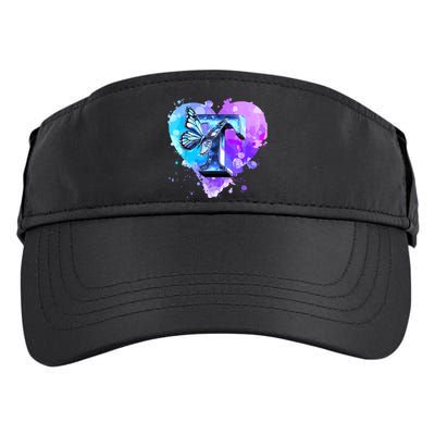 Concert Music Lover Summer Vacation City Funny Butterfly Art Adult Drive Performance Visor