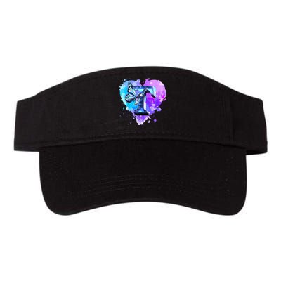 Concert Music Lover Summer Vacation City Funny Butterfly Art Valucap Bio-Washed Visor