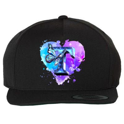 Concert Music Lover Summer Vacation City Funny Butterfly Art Wool Snapback Cap