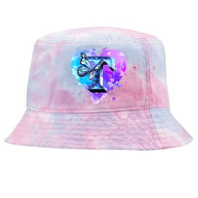 Concert Music Lover Summer Vacation City Funny Butterfly Art Tie-Dyed Bucket Hat