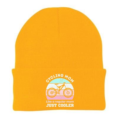 Cycling Mom Like A Regular Mom Just Cooler Mountaing Biking Cool Gift Knit Cap Winter Beanie