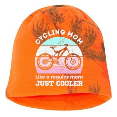 Cycling Mom Like A Regular Mom Just Cooler Mountaing Biking Cool Gift Kati - Camo Knit Beanie