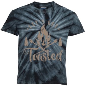 Camping Marshmallow Let`s Get Toasted Kids Tie-Dye T-Shirt