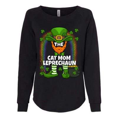 Cat Mom Leprechaun Family Matching St Patricks Day Party Gift Womens California Wash Sweatshirt