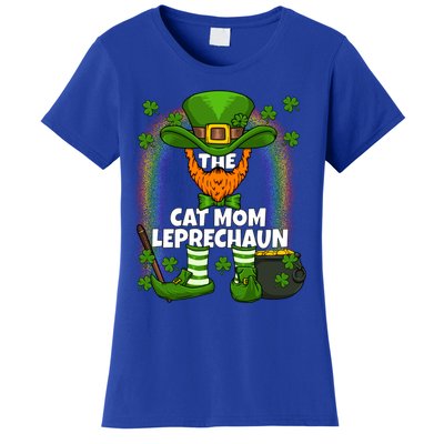 Cat Mom Leprechaun Family Matching St Patricks Day Party Gift Women's T-Shirt