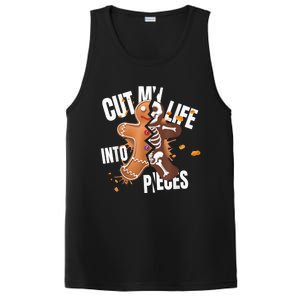 Cut My Life Into Pieces Gingerbread Christmas Funny PosiCharge Competitor Tank