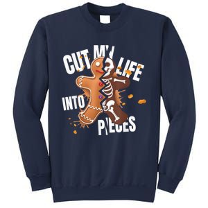 Cut My Life Into Pieces Gingerbread Christmas Funny Sweatshirt