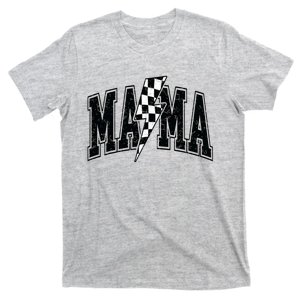 Checkered Mama Lightning Bolt MotherS Day For Mom Mother T-Shirt