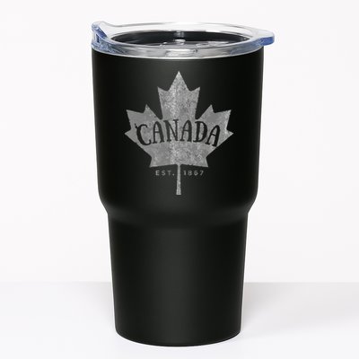 Canada Maple Leaf Canada Est 1867 Vintage Script Tumbler