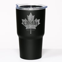 Canada Maple Leaf Canada Est 1867 Vintage Script Tumbler