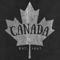 Canada Maple Leaf Canada Est 1867 Vintage Script Trucker Hat